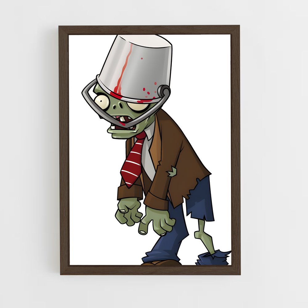 Poster Le Zombie Chic – affiche Plants vs zombies (vue 5)